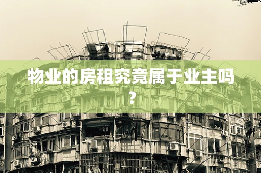 物业的房租究竟属于业主吗？