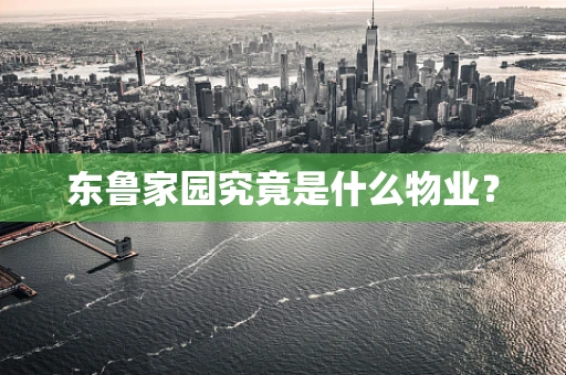 东鲁家园究竟是什么物业？