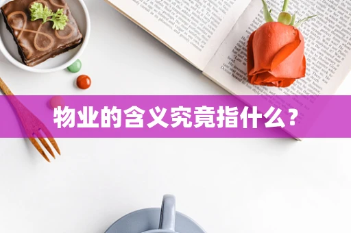 物业的含义究竟指什么？