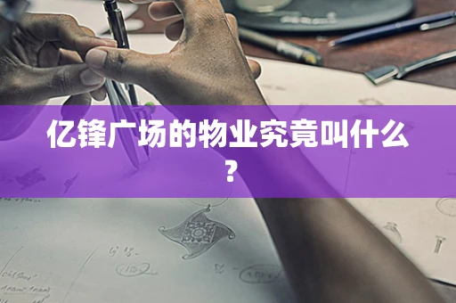 亿锋广场的物业究竟叫什么？