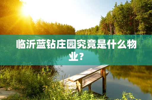 临沂蓝钻庄园究竟是什么物业？