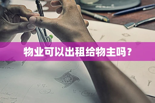 物业可以出租给物主吗？