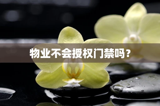 物业不会授权门禁吗？
