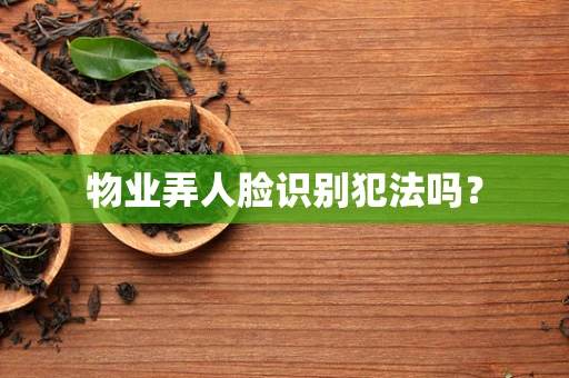 物业弄人脸识别犯法吗？