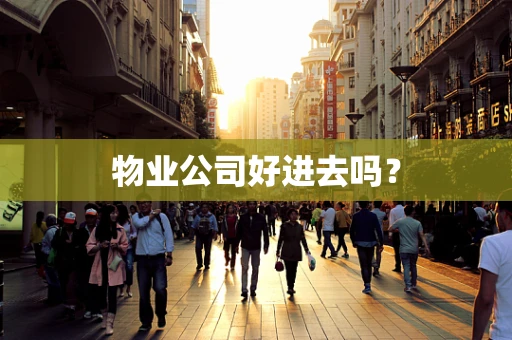 物业公司好进去吗？