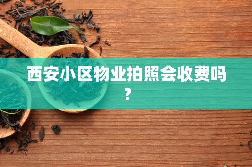 西安小区物业拍照会收费吗？