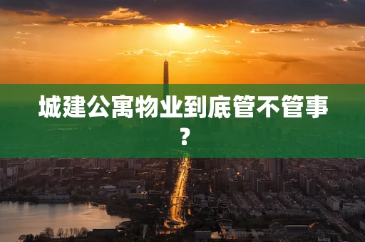城建公寓物业到底管不管事？