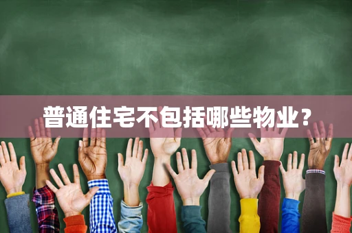 普通住宅不包括哪些物业？