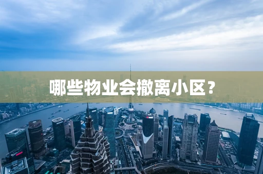 哪些物业会撤离小区？