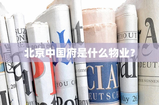 北京中国府是什么物业？