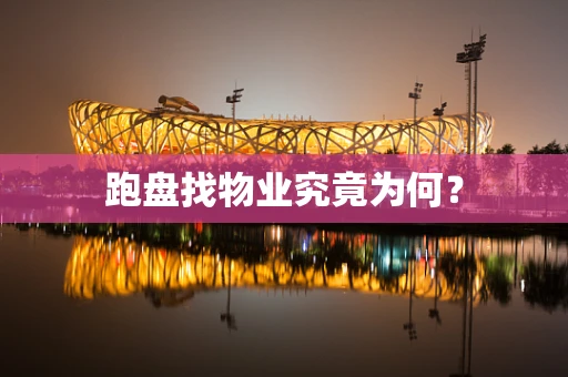 跑盘找物业究竟为何？