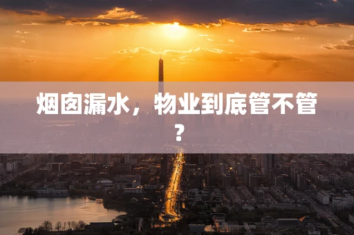 烟囱漏水，物业到底管不管？