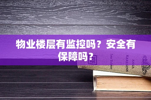 物业楼层有监控吗？安全有保障吗？