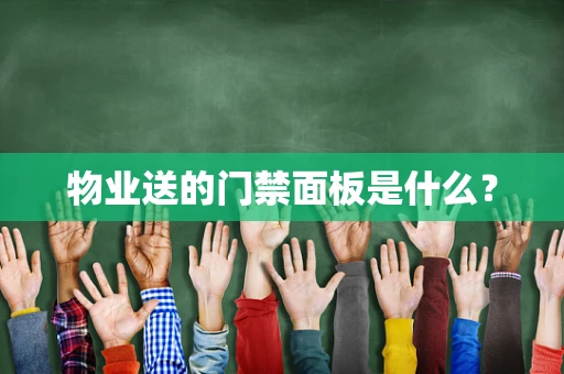 物业送的门禁面板是什么？