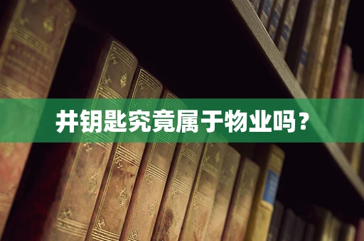 井钥匙究竟属于物业吗？
