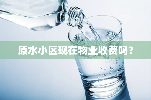 原水小区现在物业收费吗？