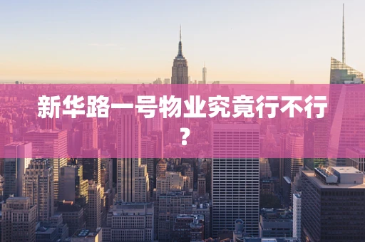 新华路一号物业究竟行不行？